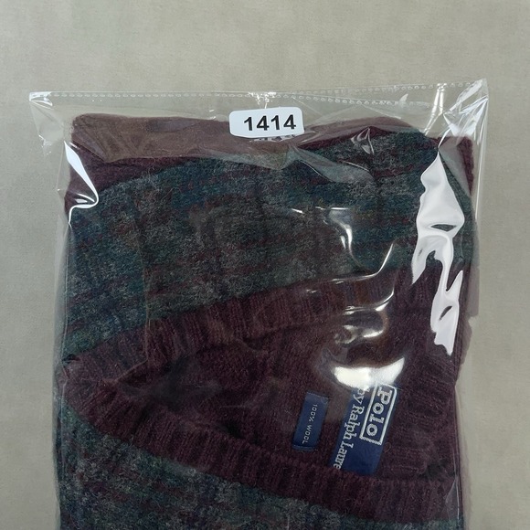 Vintage Polo Ralph Lauren Wool Cable Knit Sweater Vest Medium RRL Preppy 90s - Picture 8 of 8